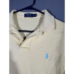 Polo Ralph Lauren Men's Classic Fit Yellow Short Sleeve Polo Shirt Size L